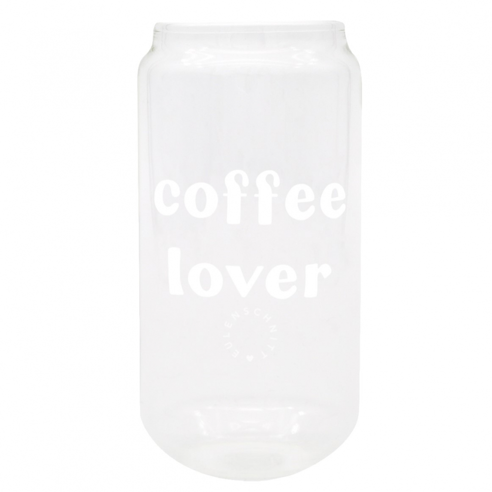 Hohes Trinkglas Coffee Lover von Eulenschnitt
